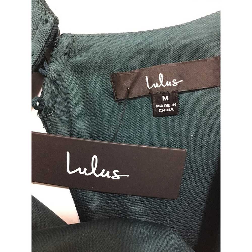 LULU'S SZ M Moments Of Bliss Forest Green Backles… - image 10