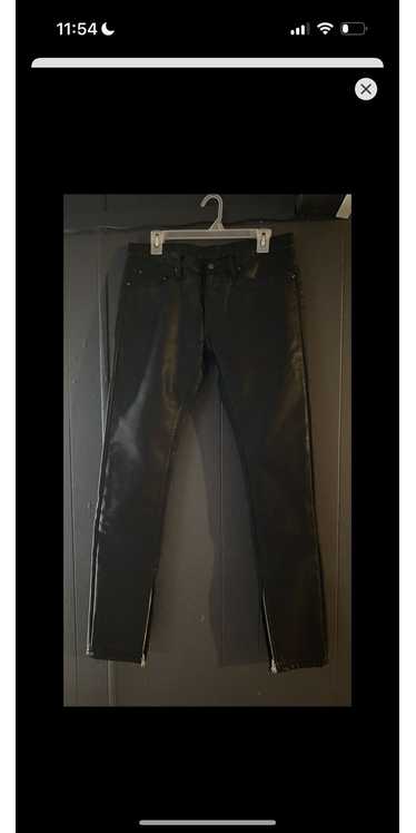 Japanese Brand × Streetwear Black Leather pants