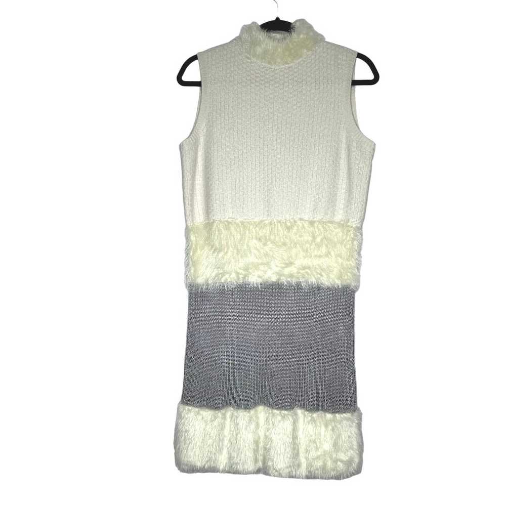 DIANE VON FURSTENBERG Sleeveless Sweater Dress Iv… - image 3