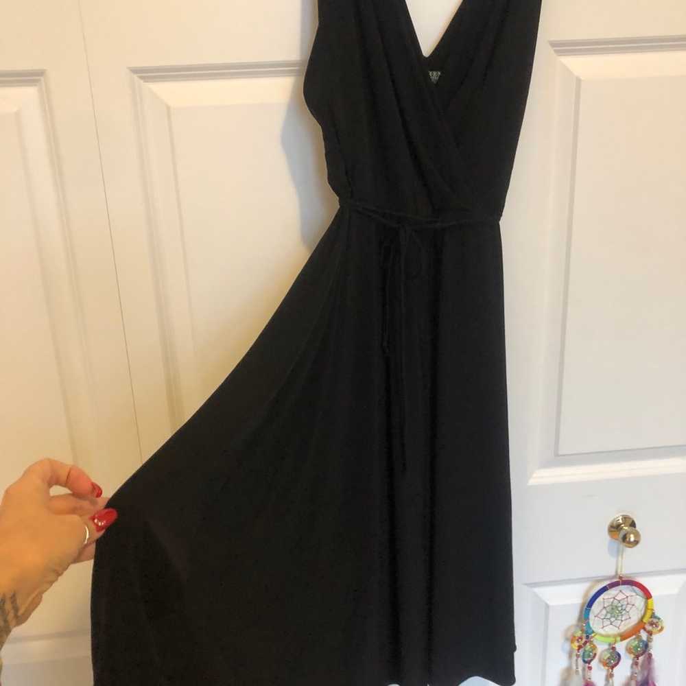 Ralph Lauren authentic v neck a line black dress … - image 4