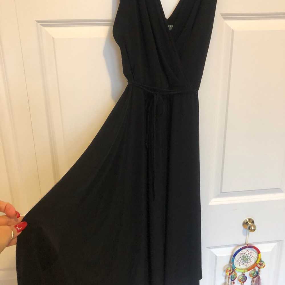 Ralph Lauren authentic v neck a line black dress … - image 5