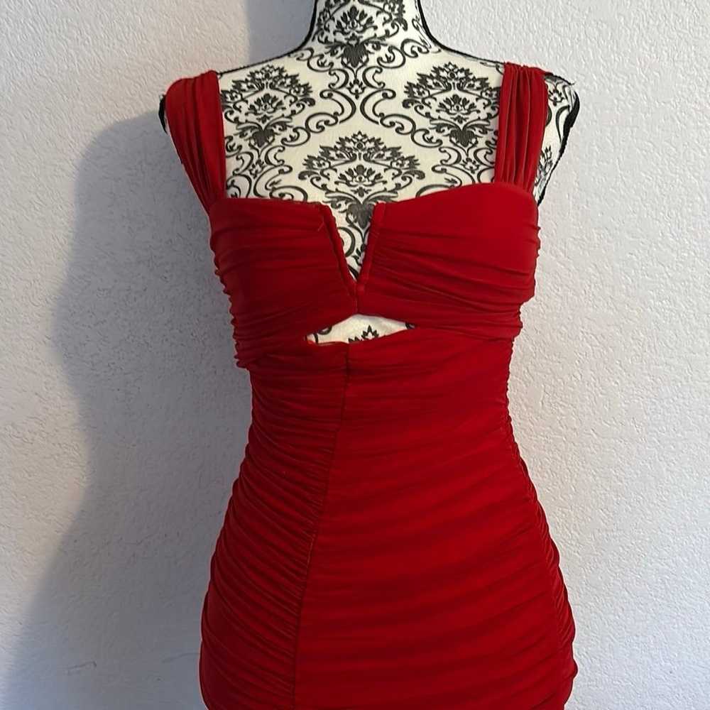 red dress size medium - image 2