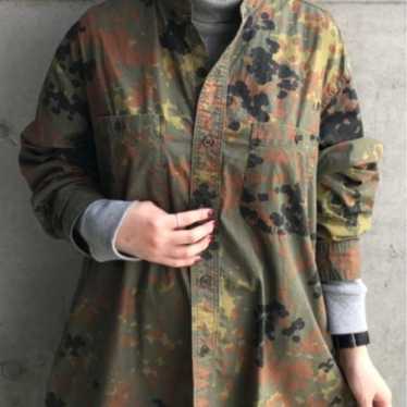 orSlow Camouflage Pattern No-Collar Dress - image 1