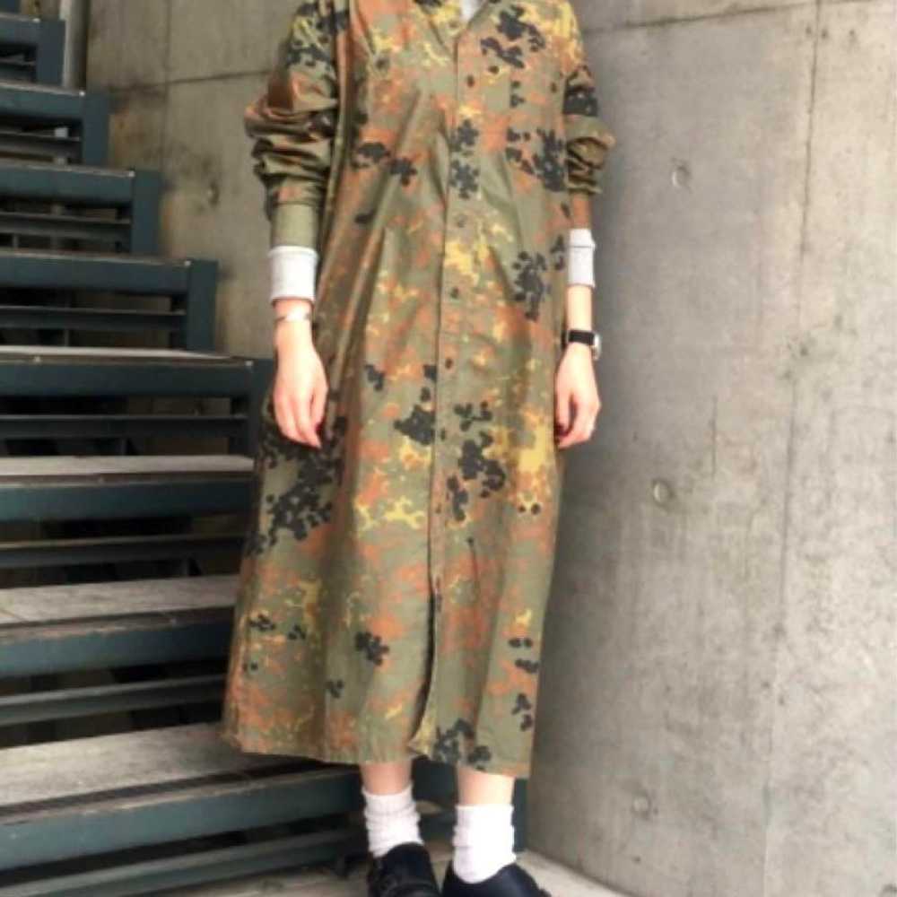 orSlow Camouflage Pattern No-Collar Dress - image 3