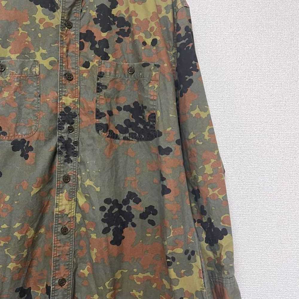 orSlow Camouflage Pattern No-Collar Dress - image 4