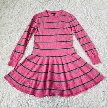 Ralph POLO Ralph Lauren Polo Striped Knit Dress Pi