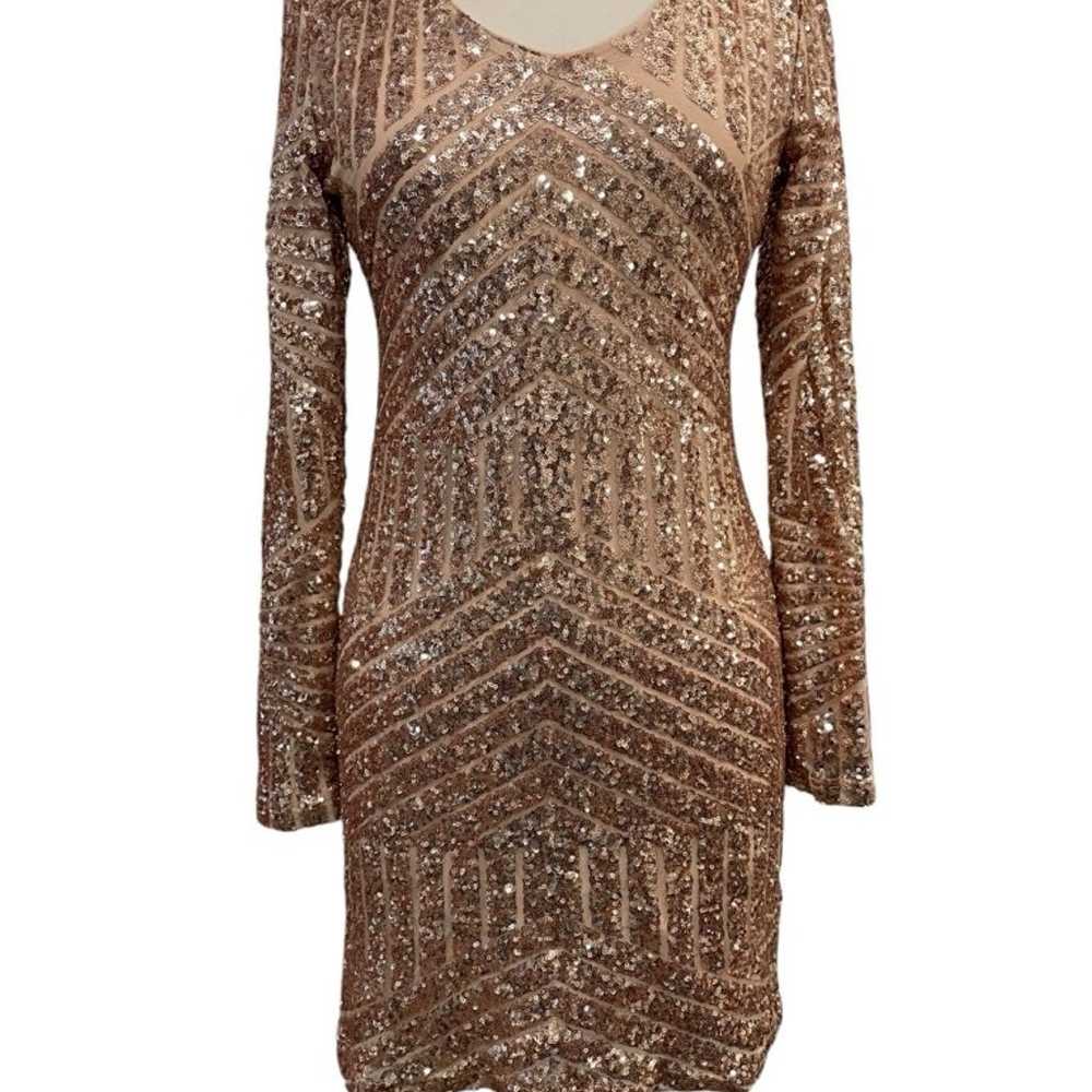 Women's Gianni Bini Dress Medium Rose Gold - image 1