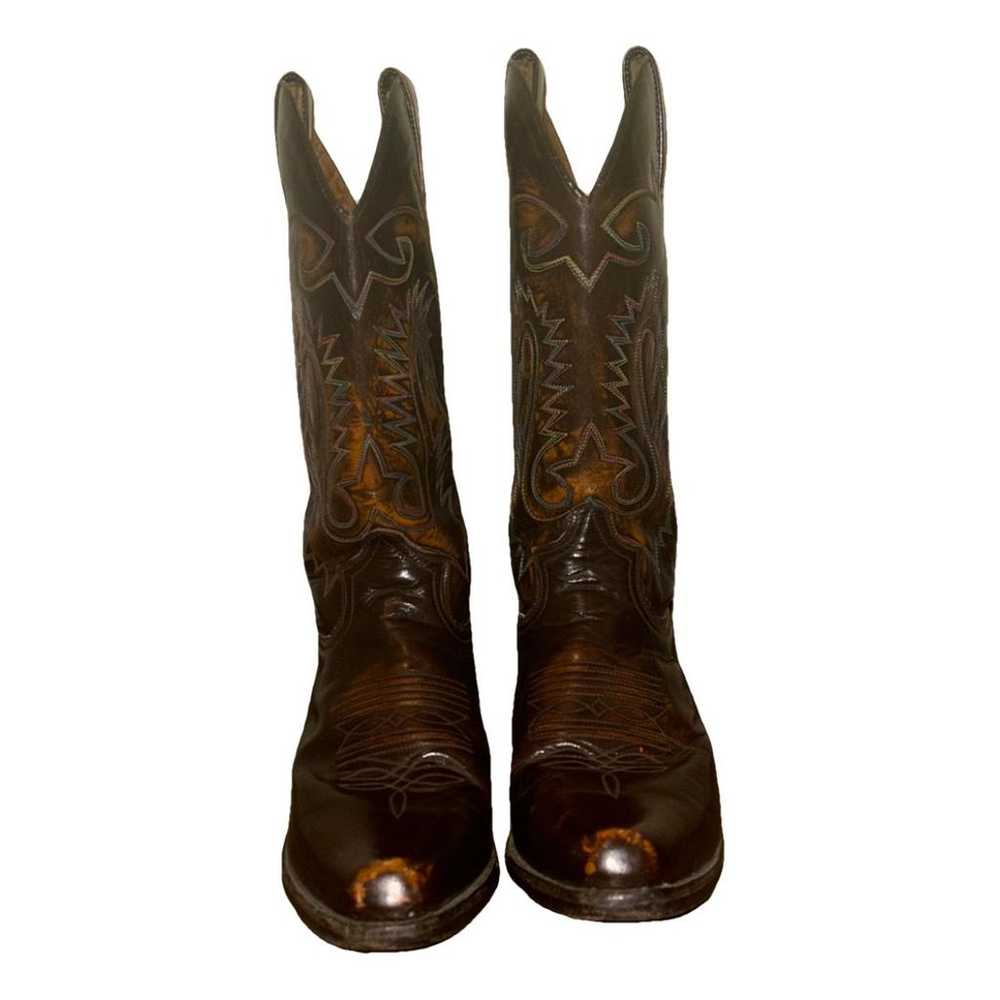 El Charro Leather cowboy boots - image 1