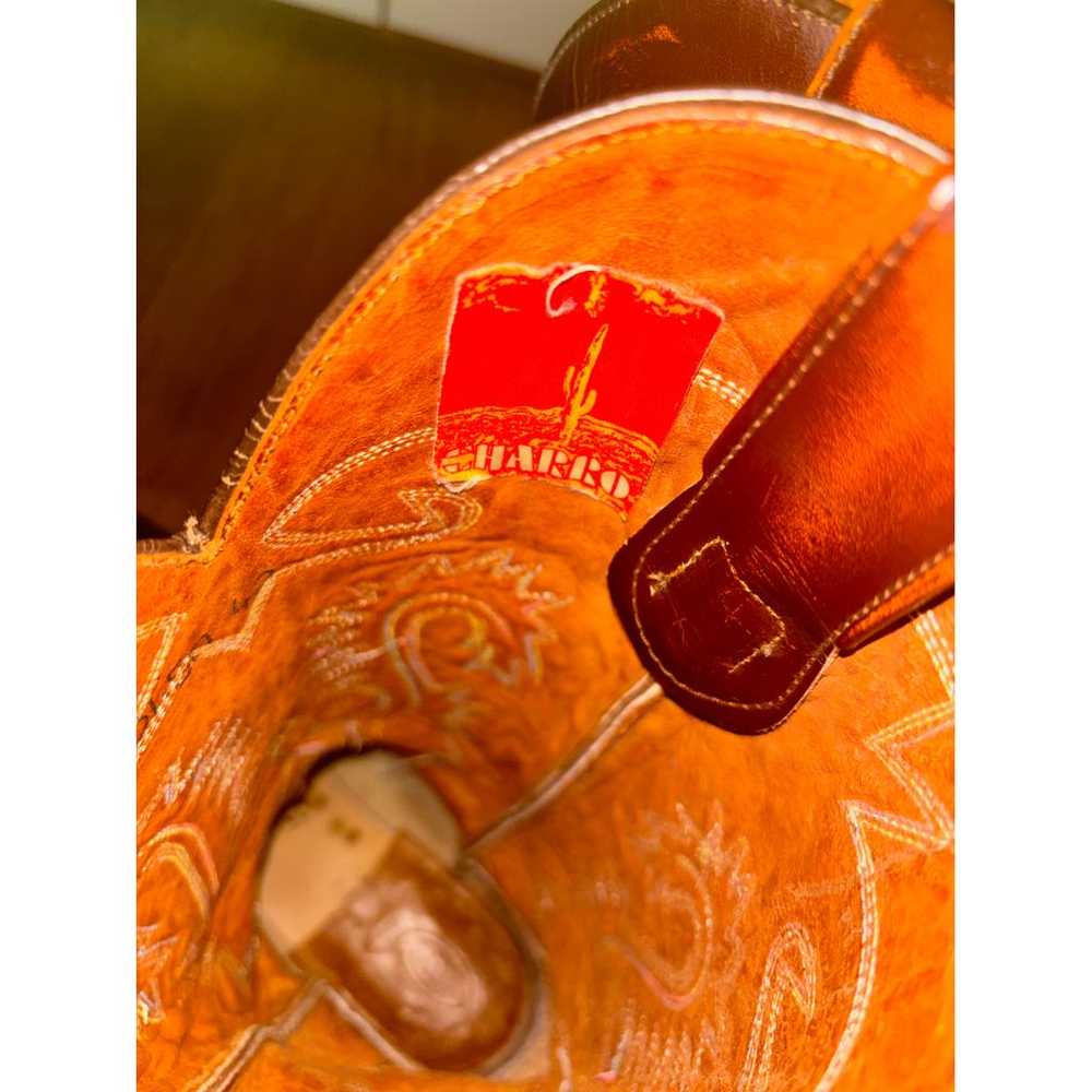 El Charro Leather cowboy boots - image 2