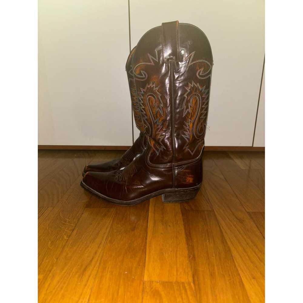 El Charro Leather cowboy boots - image 3