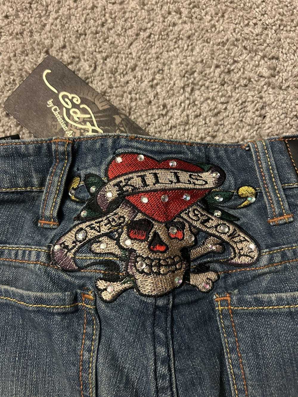 Ed Hardy × Streetwear × Vintage Ed Hardy Embroide… - image 3