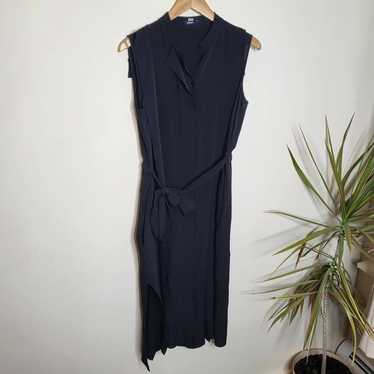 Jil Sander Jil Sander Silk Black Sleeveless Butto… - image 1