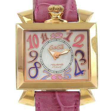 Gaga Milano Watches Quartz Plated Gold, embossed … - image 1