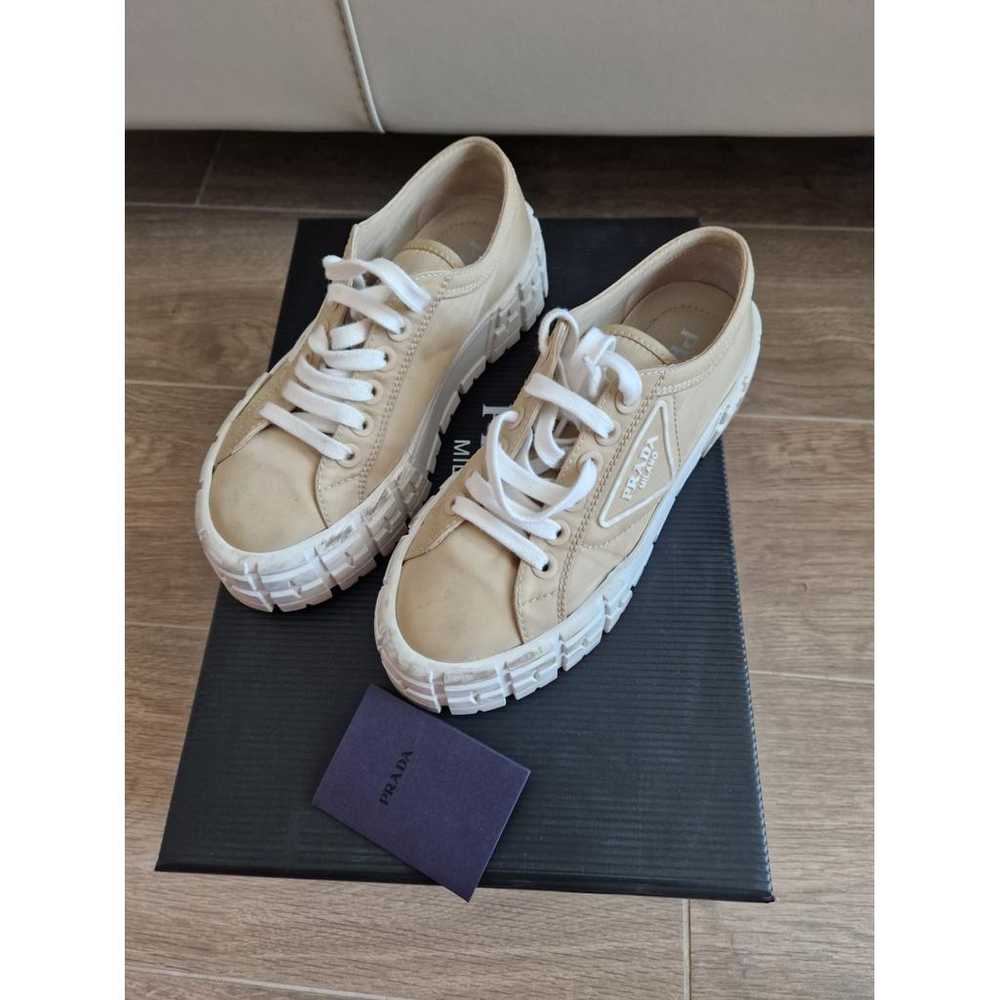 Prada Double Wheel cloth trainers - image 3