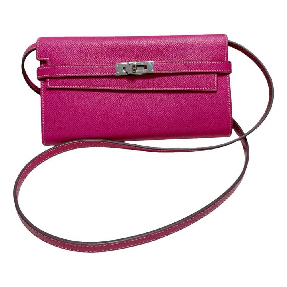 Hermès Kelly leather clutch - image 1