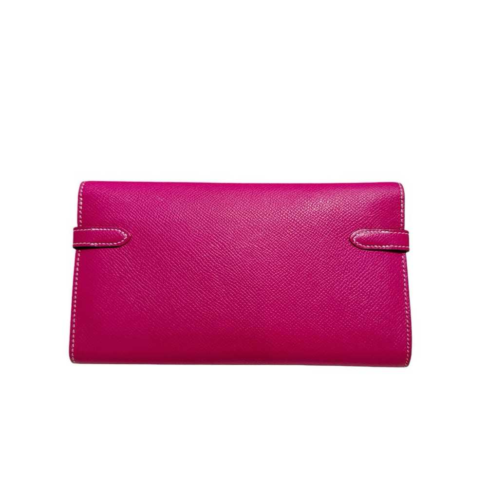 Hermès Kelly leather clutch - image 2