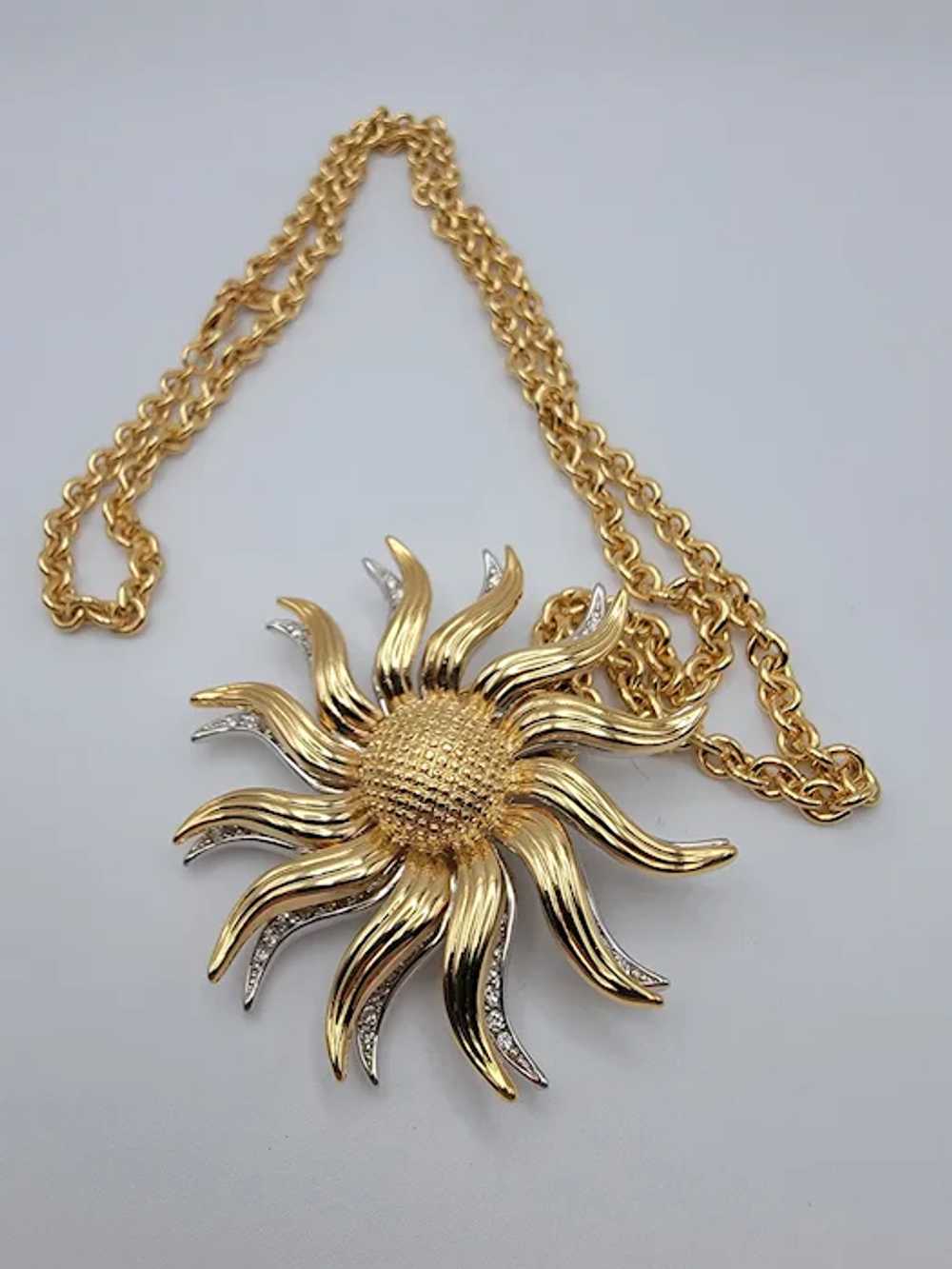 Kenneth Jay Lane Starburst Necklace/Pendant - image 2