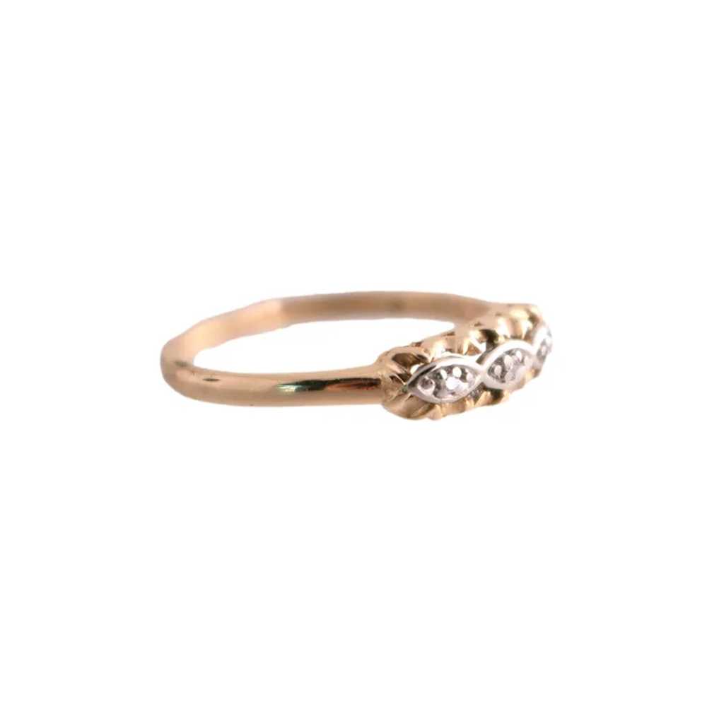 Two Tone Diamond Ring - image 4