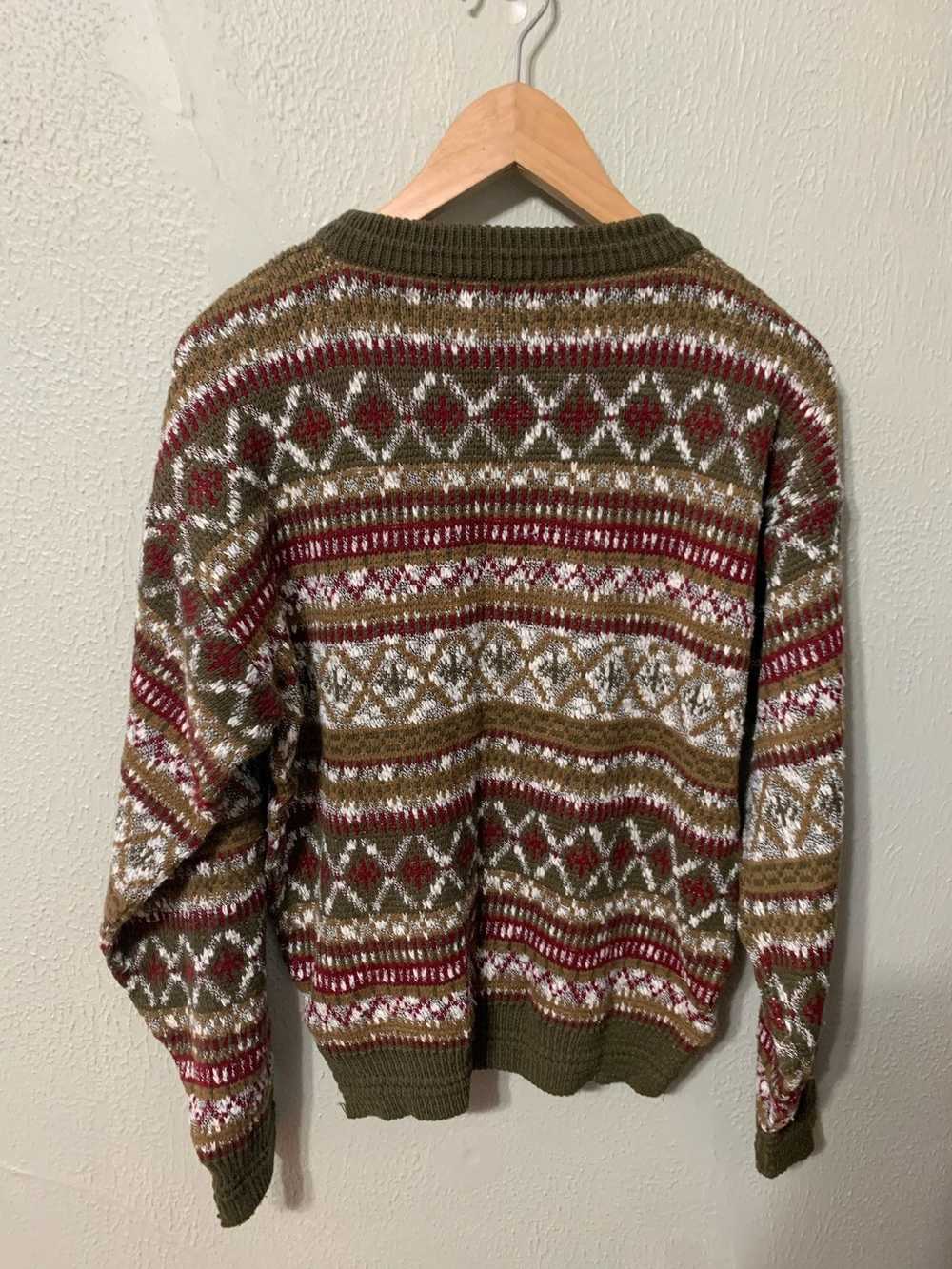 Coloured Cable Knit Sweater × Vintage Vintage Cab… - image 3