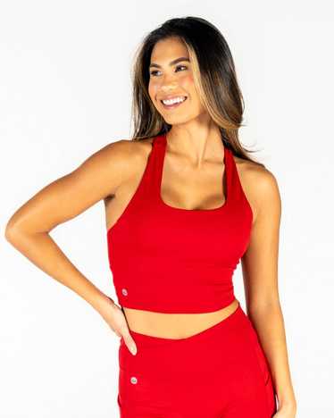 Senita Athletics Harmony Crop Top - Cherry