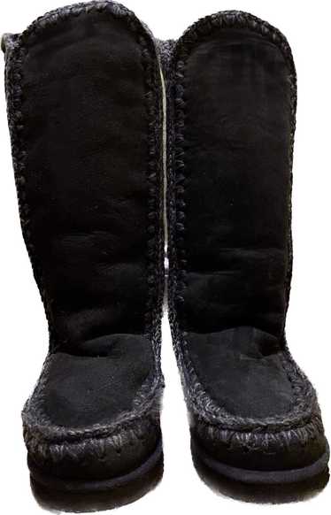 Mou Mou 40 Tall Shearling Boots - image 1