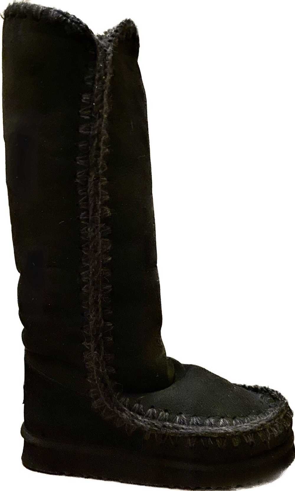 Mou Mou 40 Tall Shearling Boots - image 2