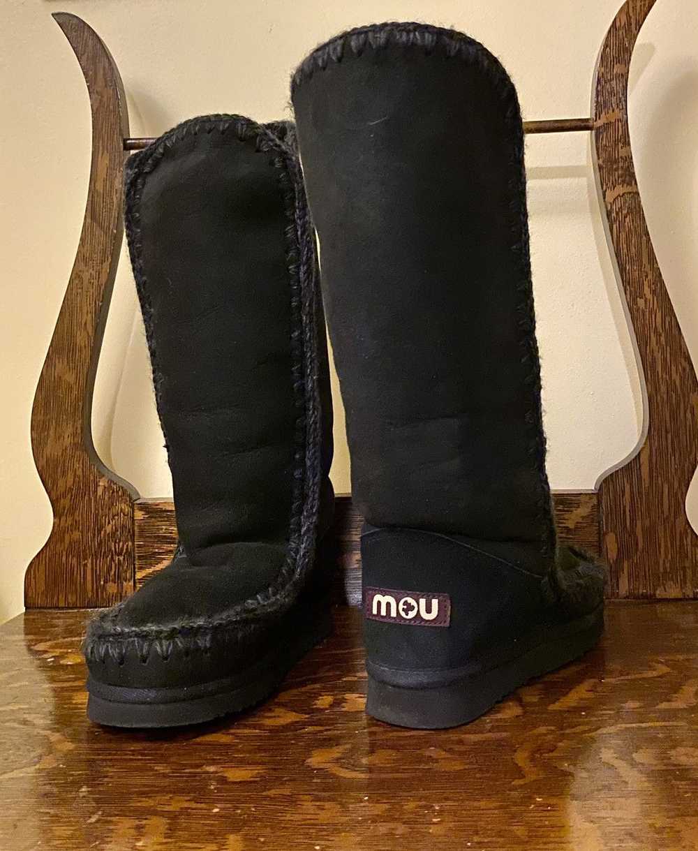 Mou Mou 40 Tall Shearling Boots - image 5