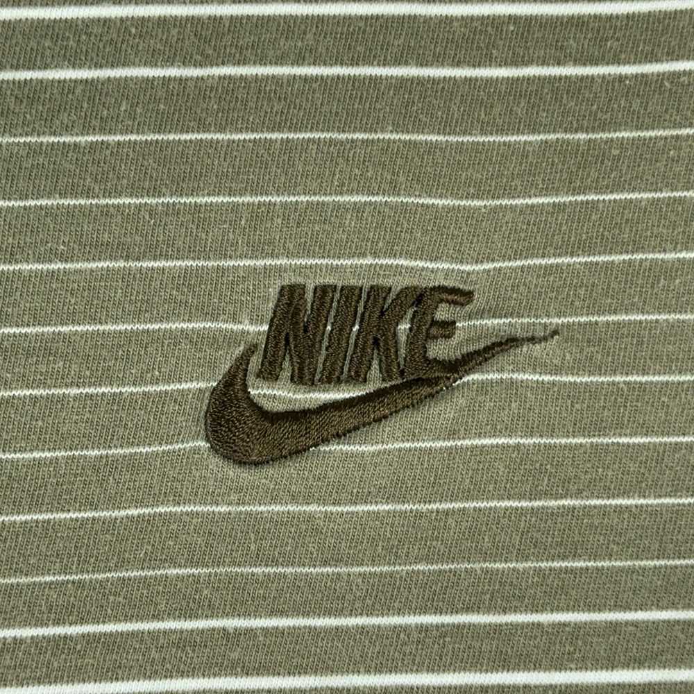 Nike Nike Polo Shirt Brown White Striped Spell Ou… - image 4