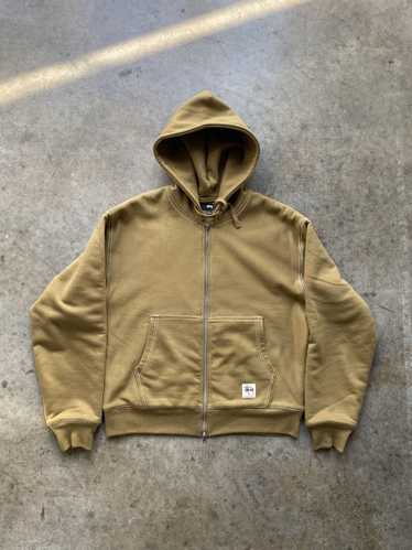 Stussy Double Face Zip Hoodie Olive