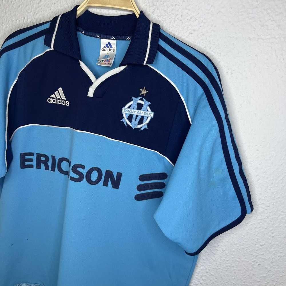 Adidas × Soccer Jersey × Vintage Olympique Marsei… - image 3