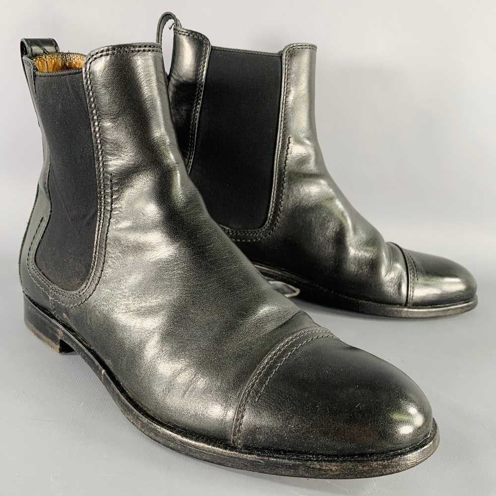 Lanvin Black Leather Chelsea Ankle Boots - image 1