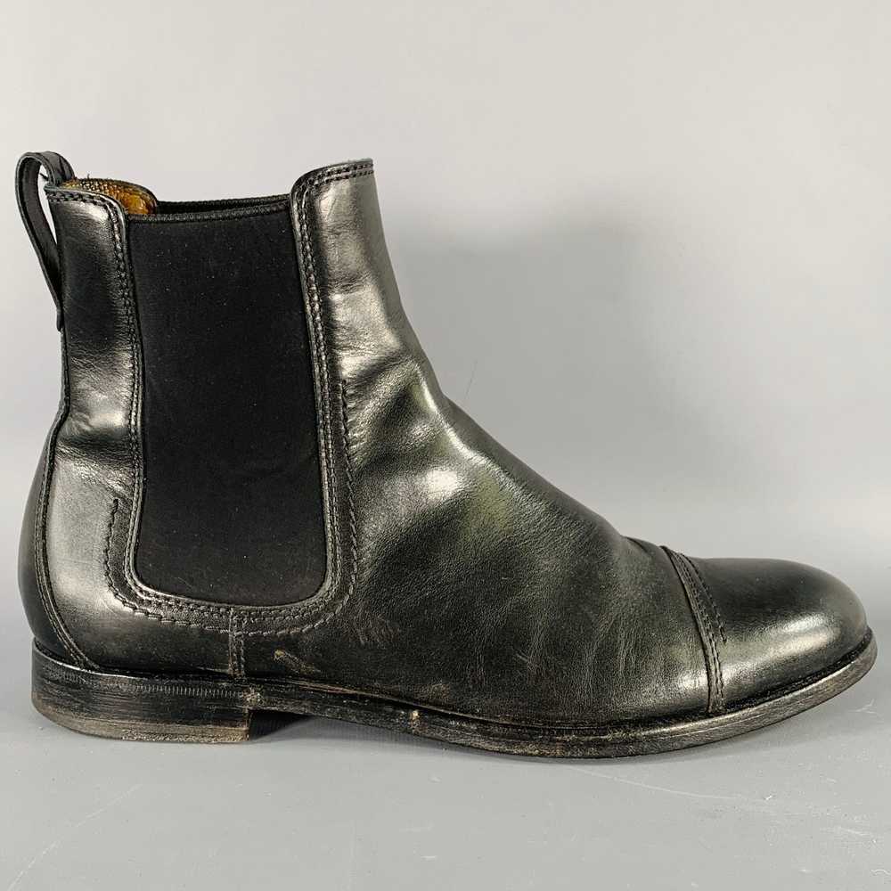 Lanvin Black Leather Chelsea Ankle Boots - image 2