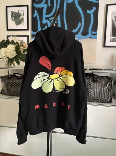 Marni MARNI FLOWER LOGO HOODIE