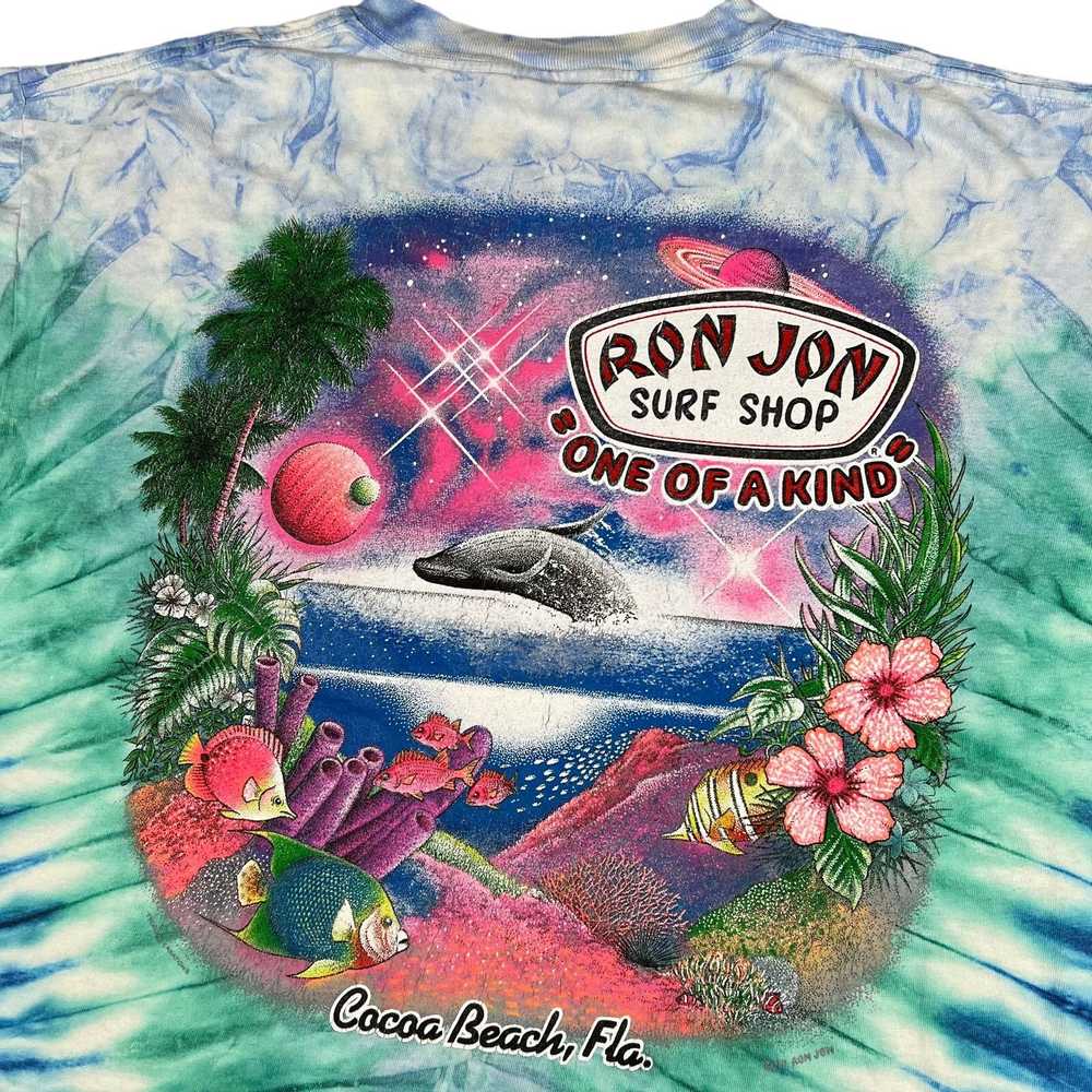 Streetwear × Vintage Vintage 90s tie dye Ron Jon … - image 2