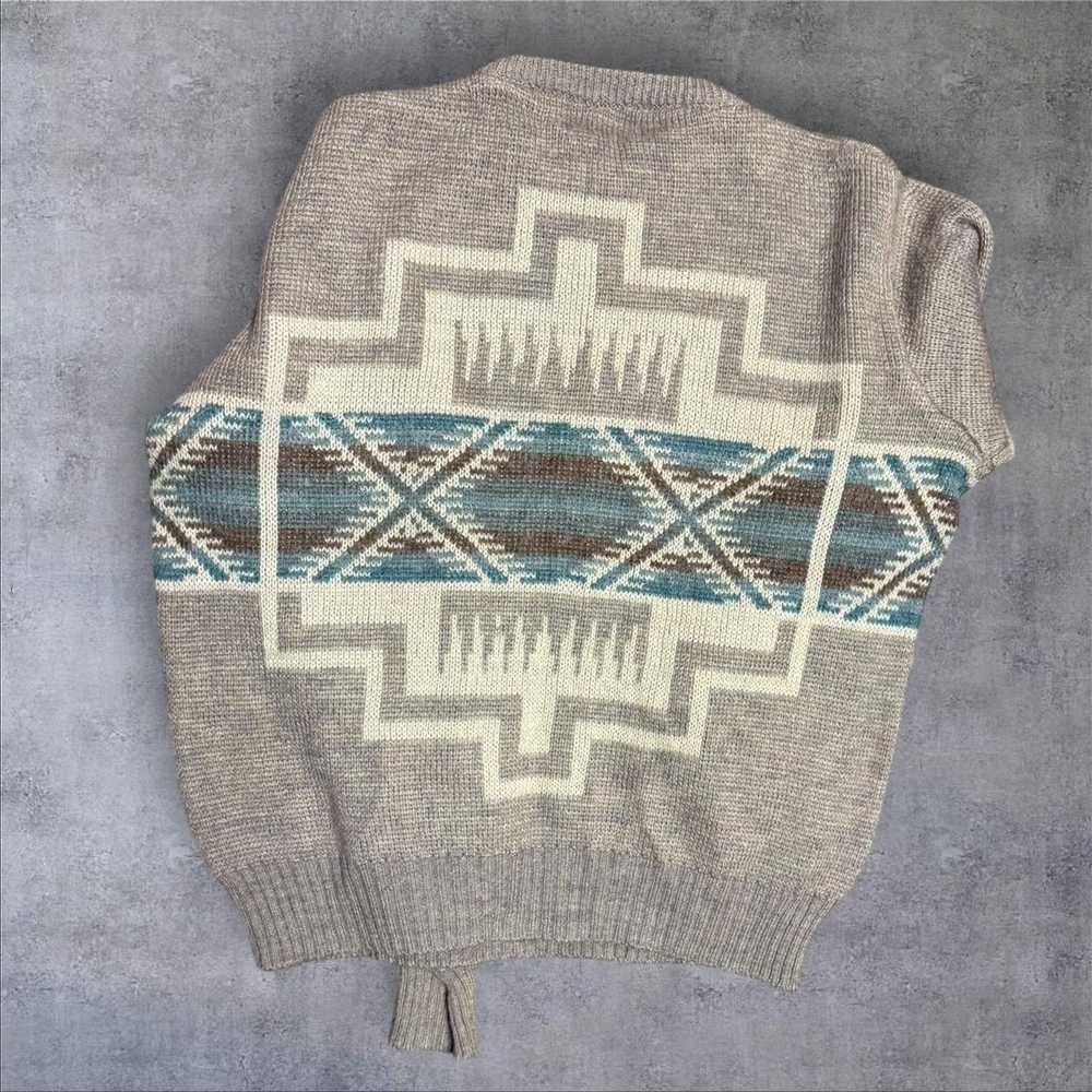 Supreme Vintage 80s Texas Boot Aztec crewneck swe… - image 2