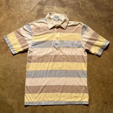 Vintage Vintage 70s Sansabelt Golf Striped Polo Sh