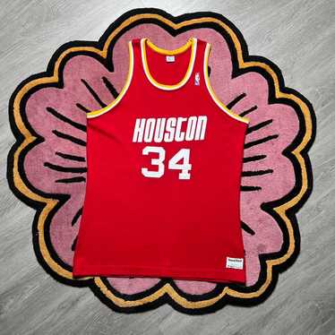 Authentic Pro deals 44 MacGregor Sand Knit Houston Rockets Hakeem Olajuwon Jersey