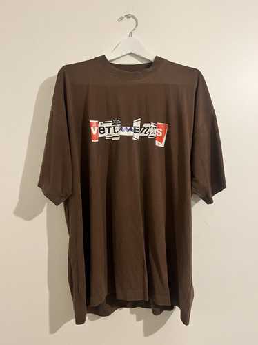 Vetements Vetements “mixed” oversized logo tee