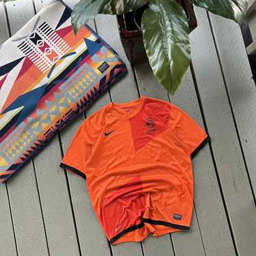 Nike × Soccer Jersey Vintage Nike Netherlands Socc