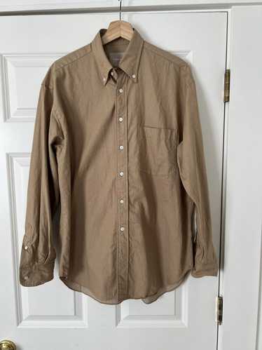 CHCM Tan chambray button down shirt