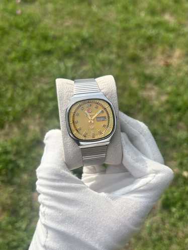 Rare Automatic 1970s buy Citizen Mens Watch with Red/Black Face and Silver Case!