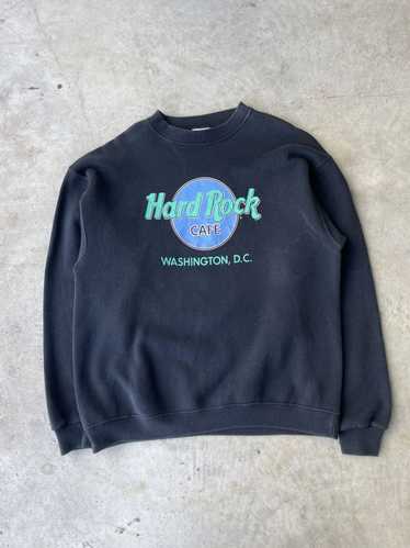 Vintage 90s Hard Rock Cafe Los Angeles Sweatshirt Crewneck Big Logo Made online In USA Pullover Jumper Size M