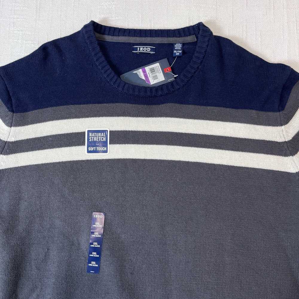 Izod × Vintage Izod Center Striped Crewneck Sweat… - image 7