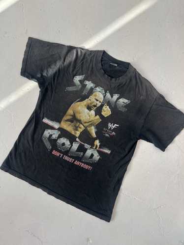 Vintage × Wwe 90’s stone cold wwe faded t shirt