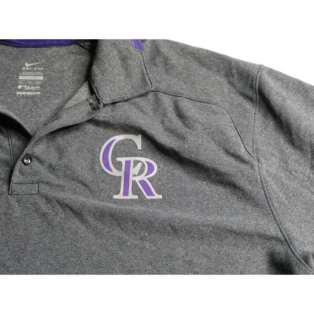 Nike Colorado Rockies Team-Issued Nike Dri-Fit Po… - image 2