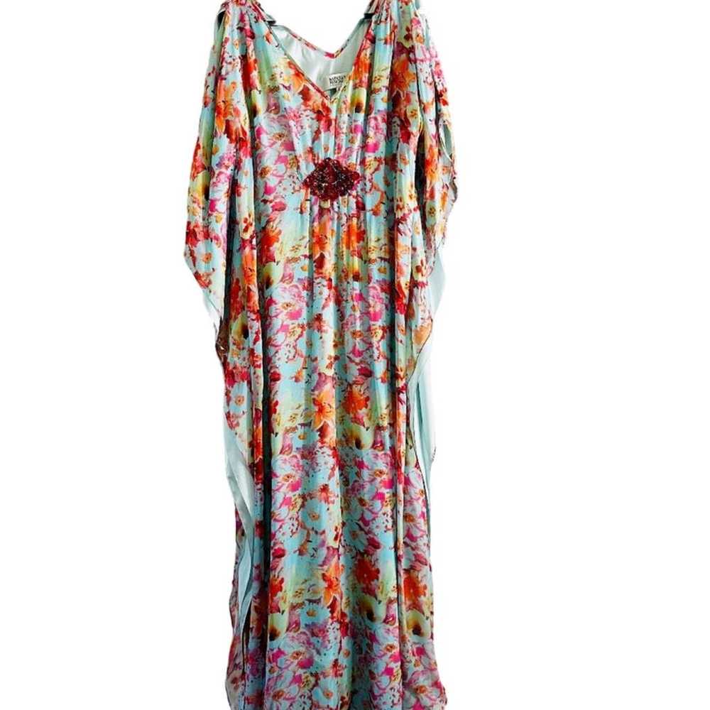 Badgley Mischka Silk maxi dress - image 2