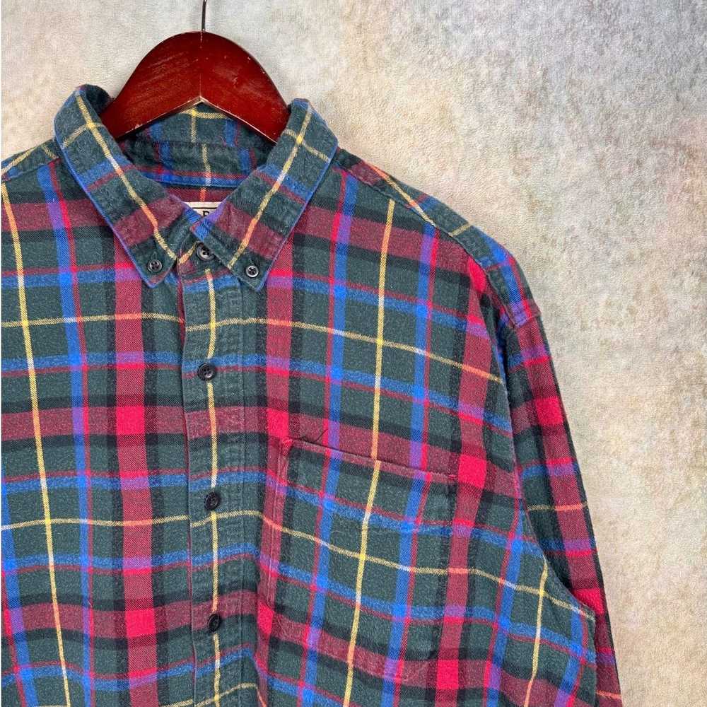 L.L. Bean × Vintage VTG 90s LL Bean Plaid Flannel… - image 7