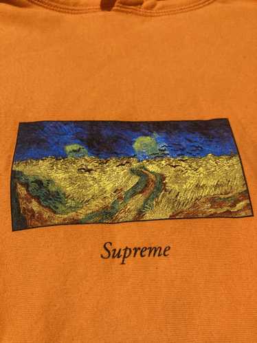 Supreme Supreme Van Gogh Field Hoodie Orange