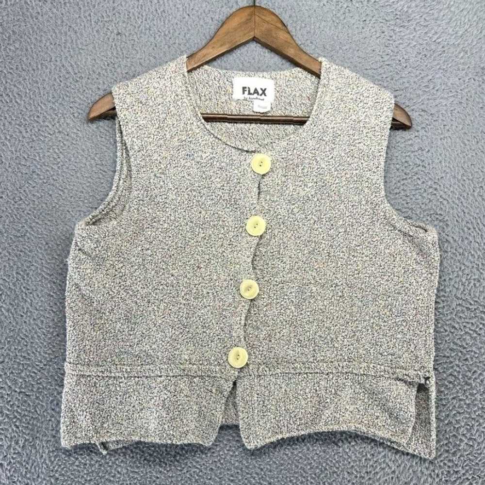 flax Gray Colorful Button Cropped Angelheart Smal… - image 1