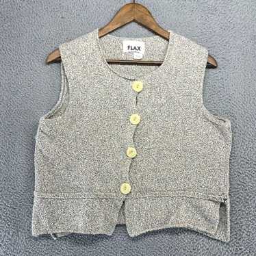 flax Gray Colorful Button Cropped Angelheart Smal… - image 1